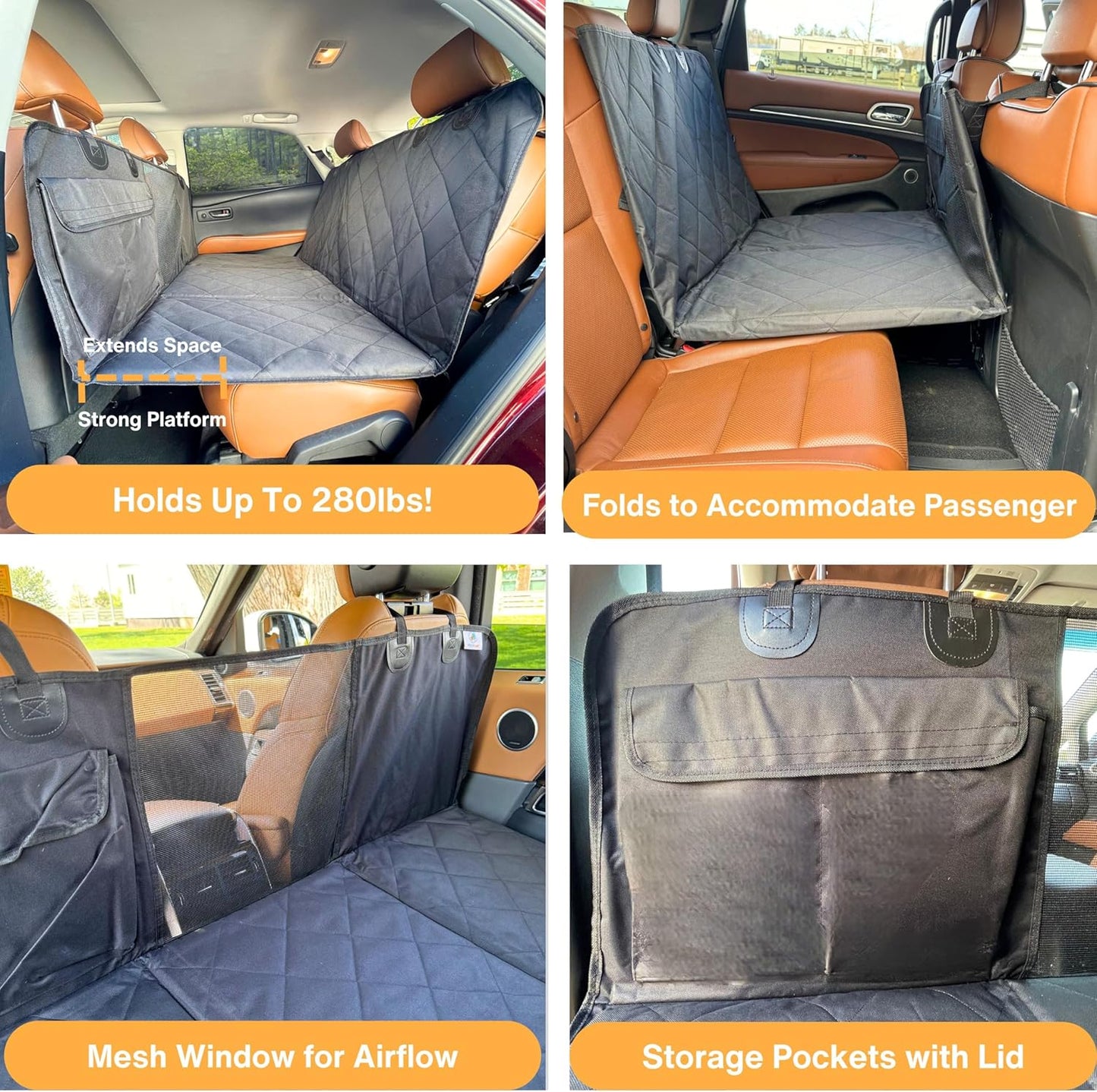 PawShield Waterproof Dog Car Seat & Travel Bed ππΎ