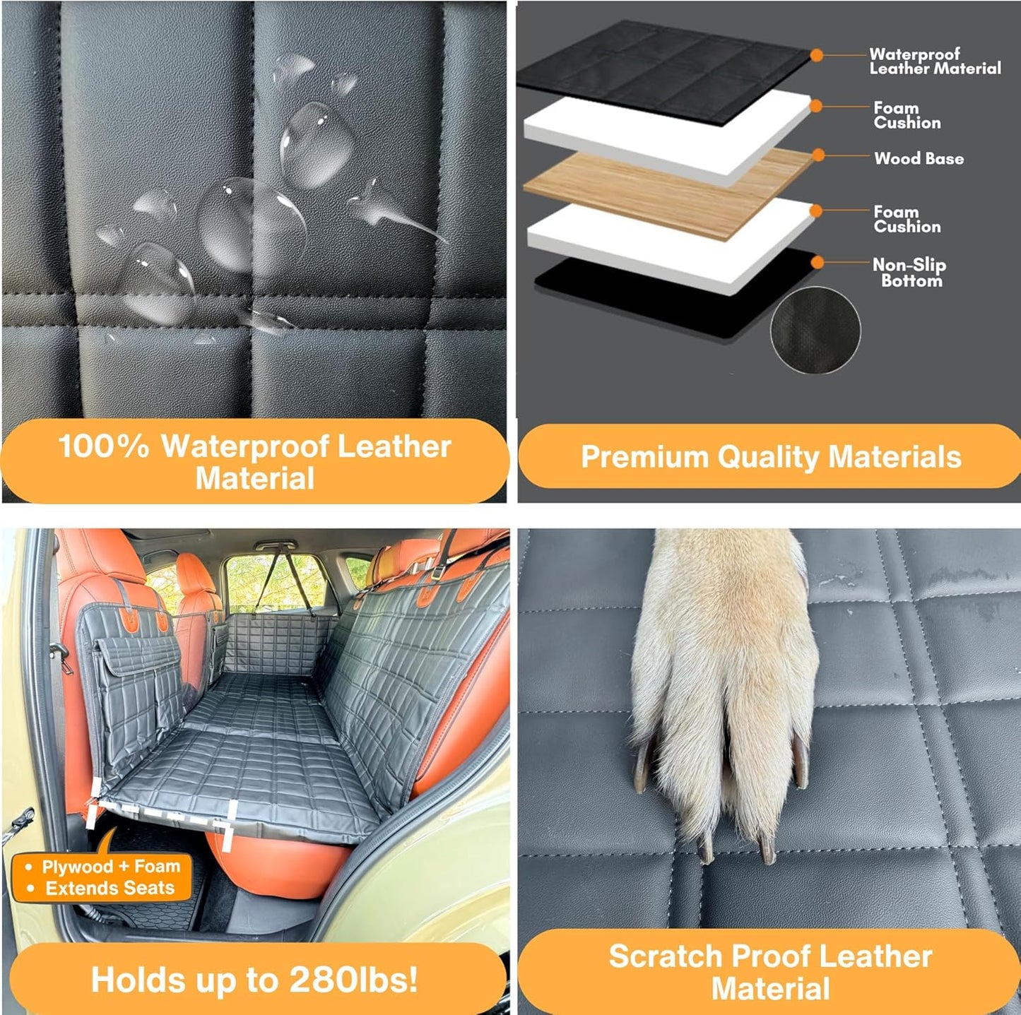PawShield Waterproof Dog Car Seat & Travel Bed ππΎ