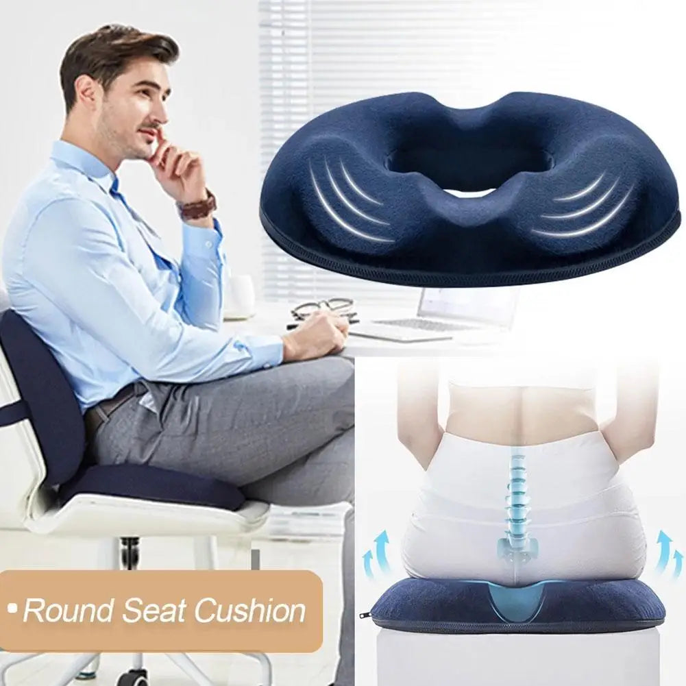 1PCS Donut Pillow Hemorrhoid Seat Cushion Tailbone Coccyx Orthopedic Medical Seat Prostate Chair for Memory Foam