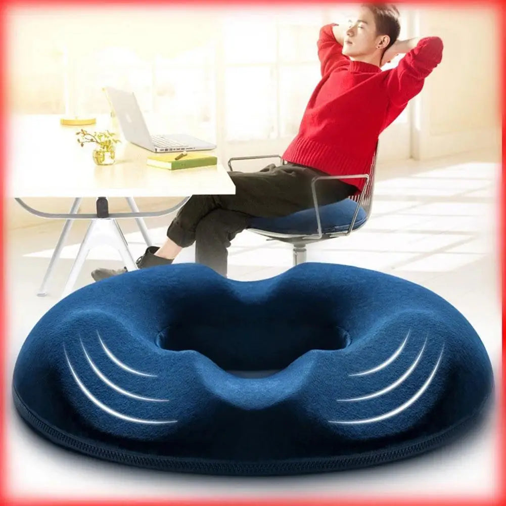 1PCS Donut Pillow Hemorrhoid Seat Cushion Tailbone Coccyx Orthopedic Medical Seat Prostate Chair for Memory Foam