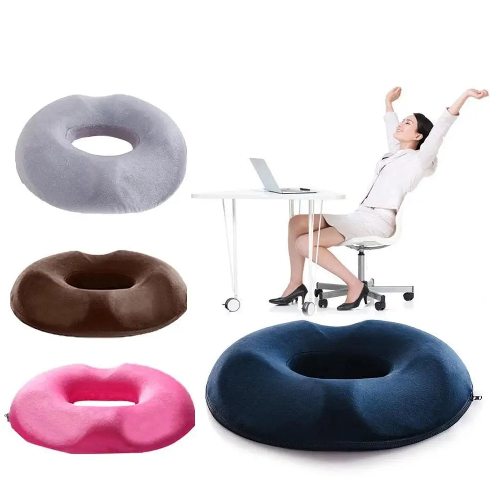 1PCS Donut Pillow Hemorrhoid Seat Cushion Tailbone Coccyx Orthopedic Medical Seat Prostate Chair for Memory Foam