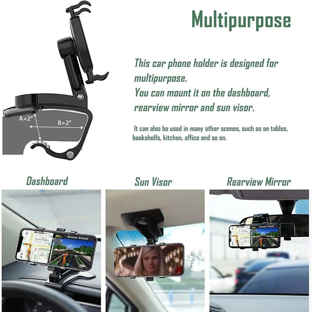 Rotating Phone Holder With Navigation Bracket