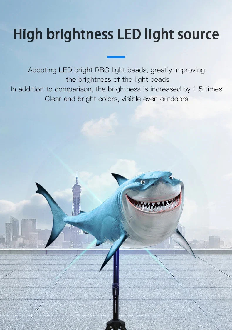 3D holographic naked eye  suspended projection advertising machine LED fan aerial imaging ultra-thin advertising machine