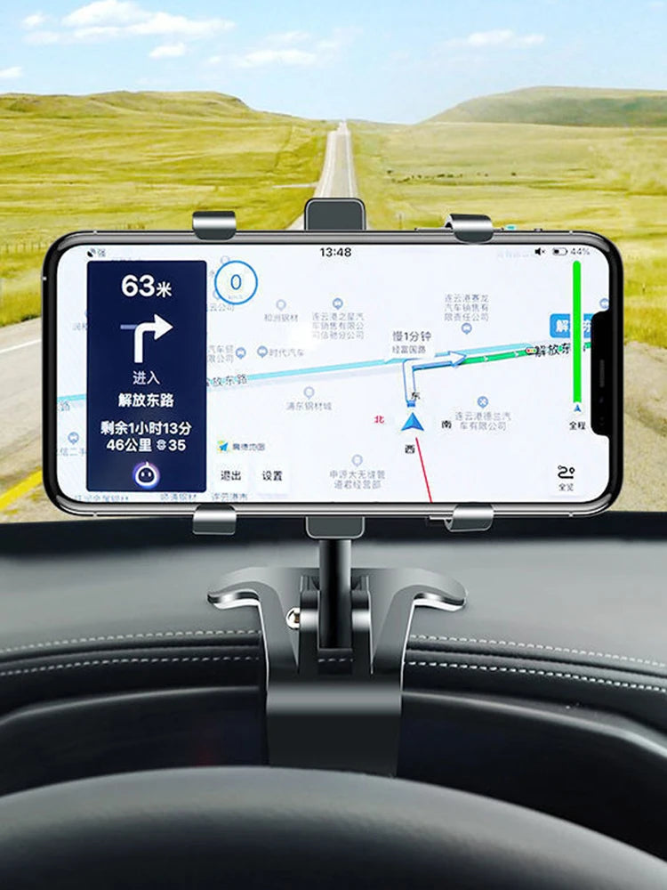 Rotating Phone Holder With Navigation Bracket