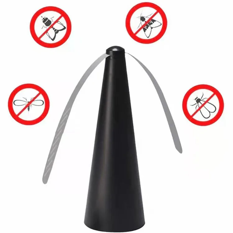 Outdoor multifunctional fly 360 ° rotating food, pest repellent table fan, camping equipment for hiking