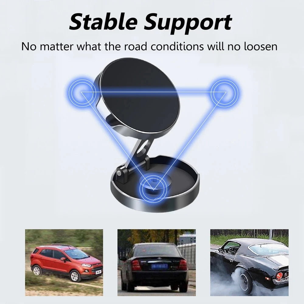 Magnetic 720° Foldable Car Phone Mount