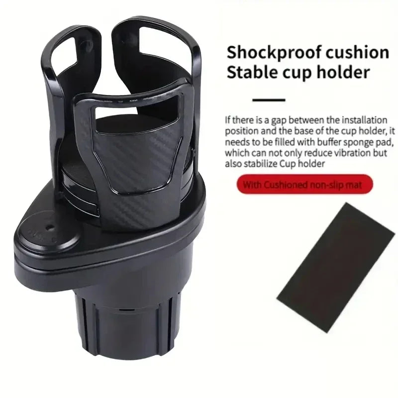 Unique Rotating Dual Car Cup Holder