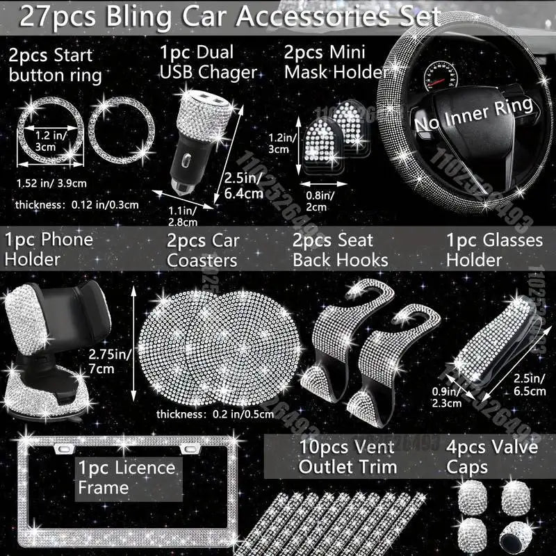 Car Accessories Women Bling