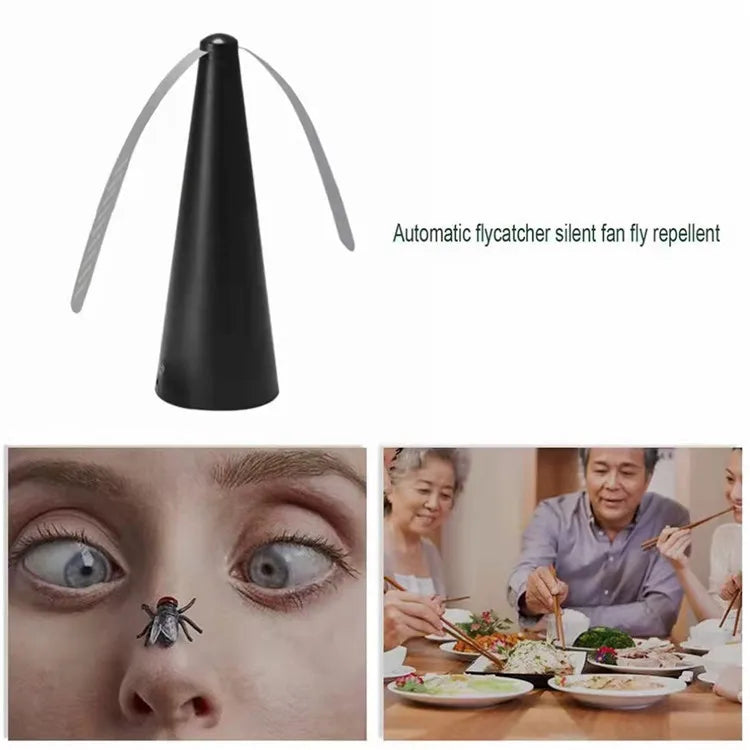 Outdoor multifunctional fly 360 ° rotating food, pest repellent table fan, camping equipment for hiking