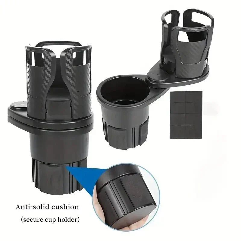 Unique Rotating Dual Car Cup Holder