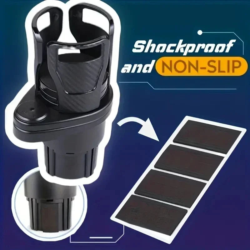 Unique Rotating Dual Car Cup Holder