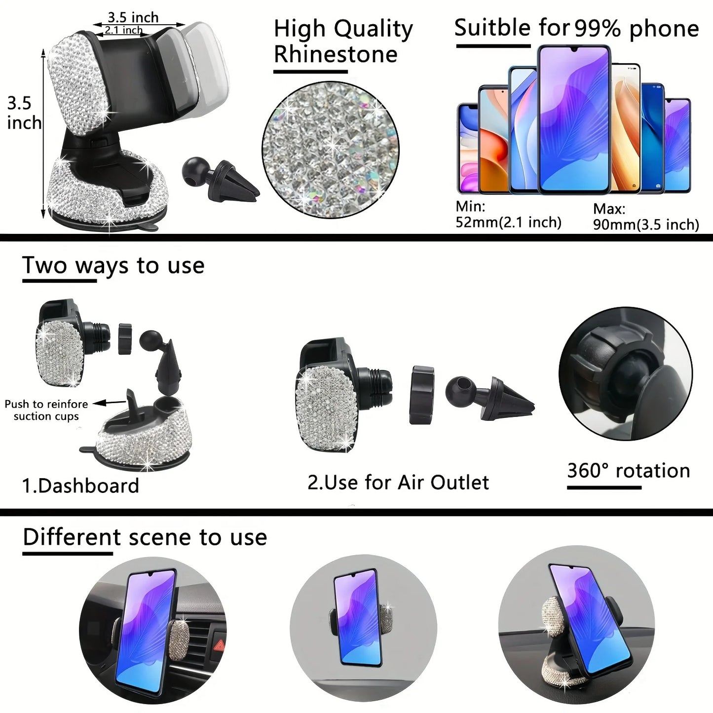 Car Accessories Women Bling