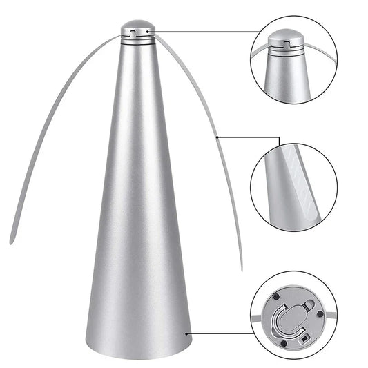 Outdoor multifunctional fly 360 ° rotating food, pest repellent table fan, camping equipment for hiking