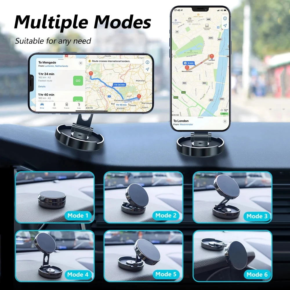 Magnetic 720° Foldable Car Phone Mount