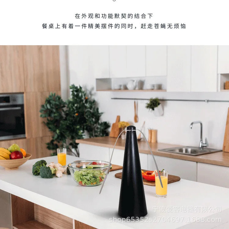 Outdoor multifunctional fly 360 ° rotating food, pest repellent table fan, camping equipment for hiking