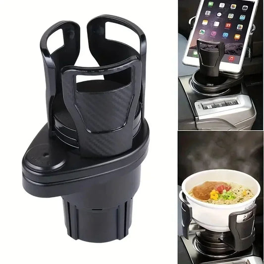 Unique Rotating Dual Car Cup Holder