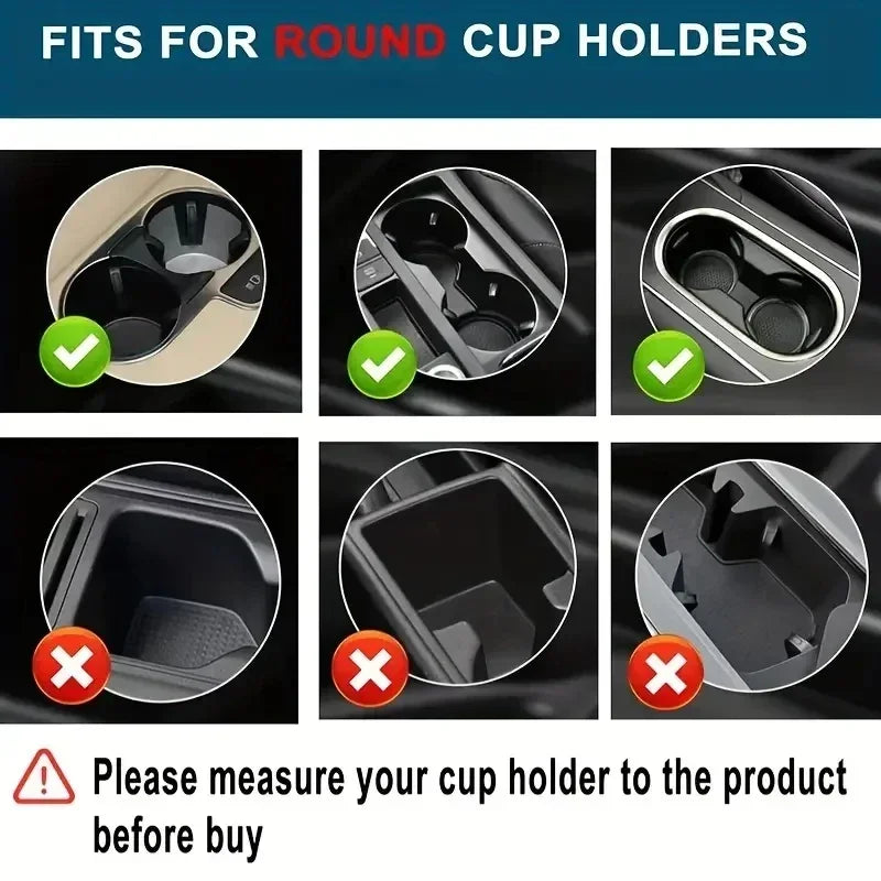Unique Rotating Dual Car Cup Holder
