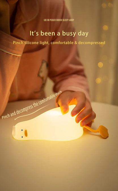 The Squishy Night Light Duck- LED Rechargeable