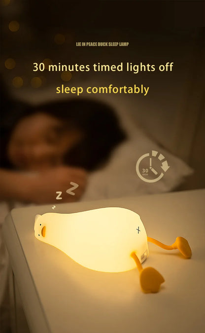 The Squishy Night Light Duck- LED Rechargeable