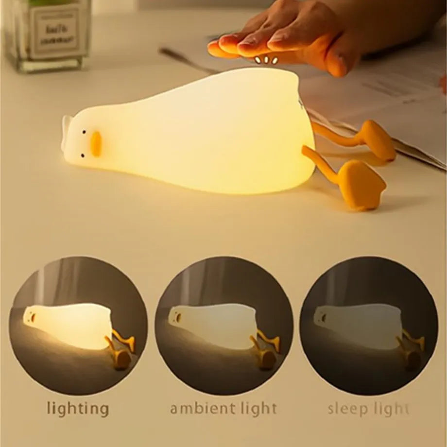 The Squishy Night Light Duck- LED Rechargeable