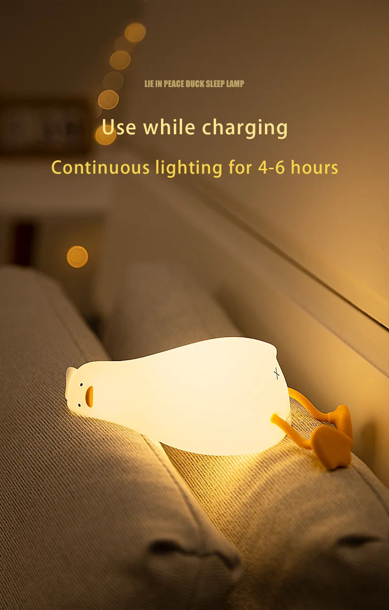 The Squishy Night Light Duck- LED Rechargeable